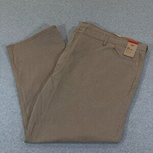 Levi's Men's 505 Regular Fit Stretch Straight Leg Pants Desert Taupe 60x32 NWT